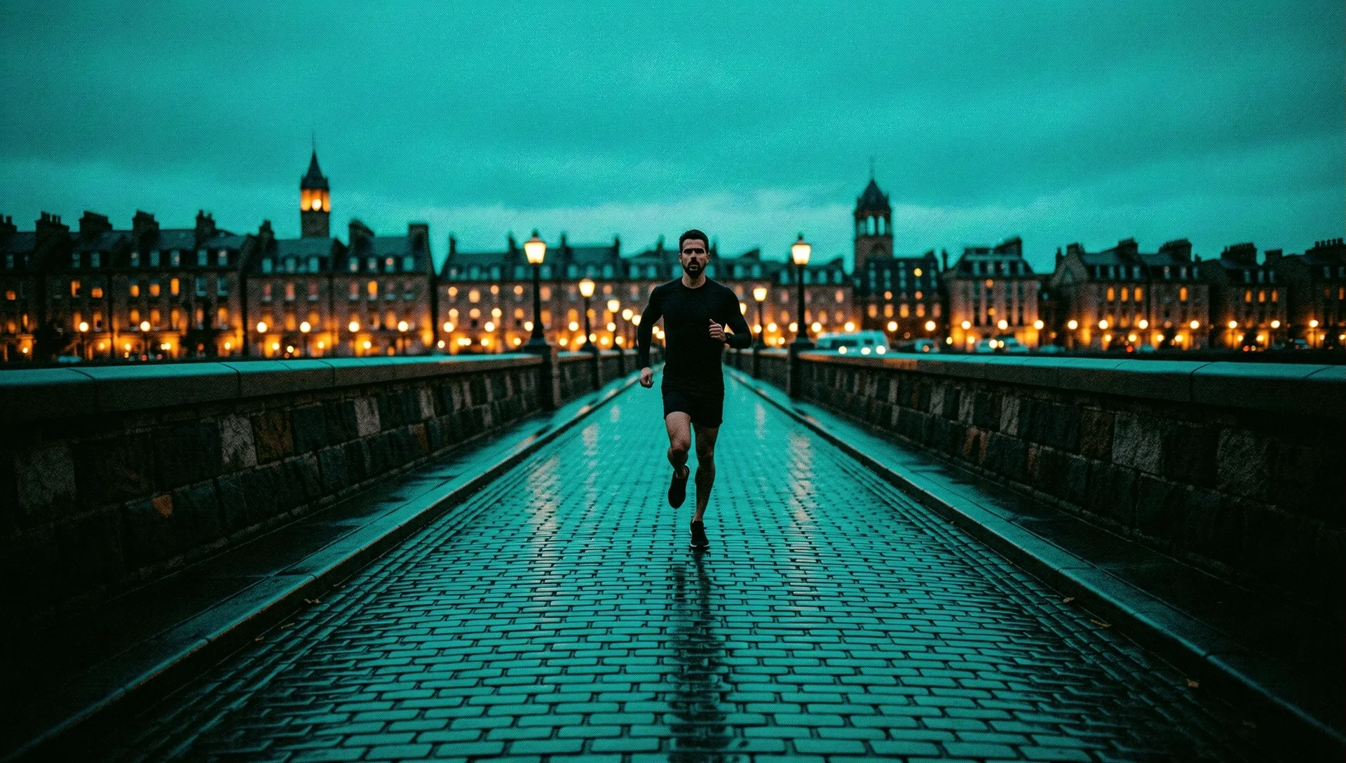 Edinburgh city rhythm at dusk