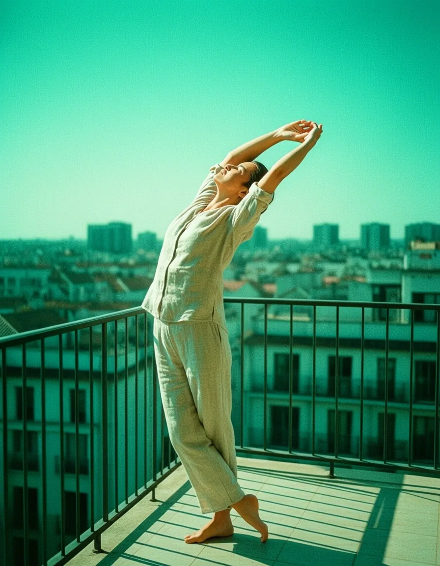 A moment of stillness and balance
